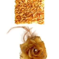 Bloem Op Speld Met Elastiek - Diverse Kleuren