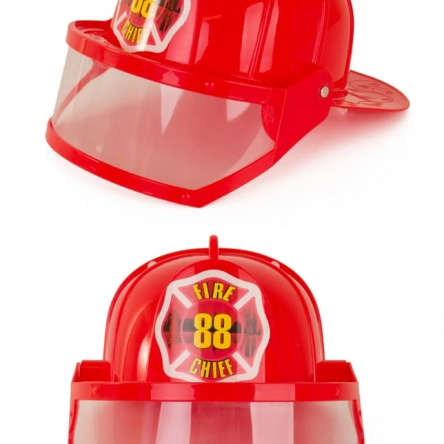 Brandweerhelm Met Vizier Plastic 2 Brandweerhelm Met Vizier Plastic - Afbeelding 2