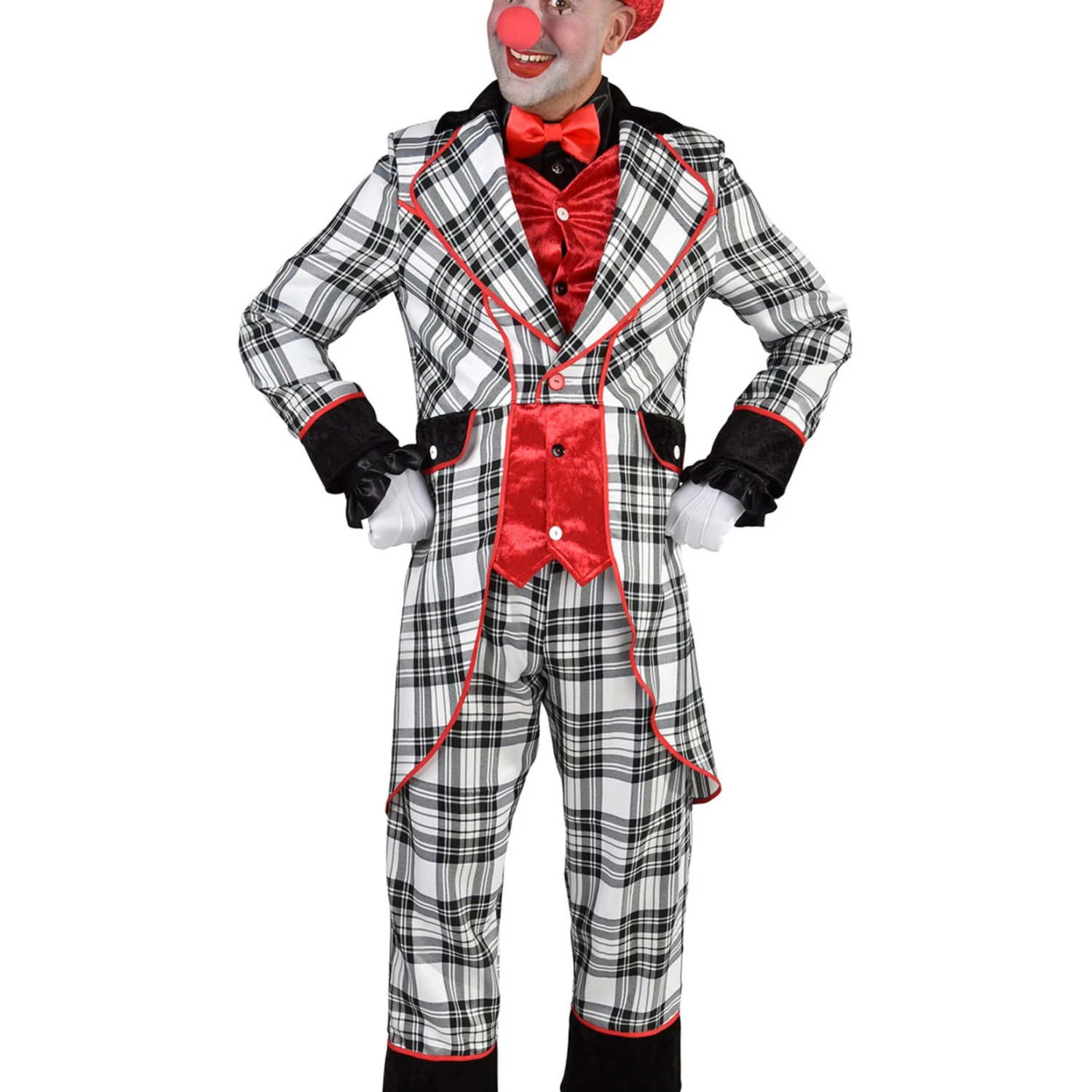 Clown - Kostuum Ruit 2 Clown - Kostuum Ruit - Afbeelding 2