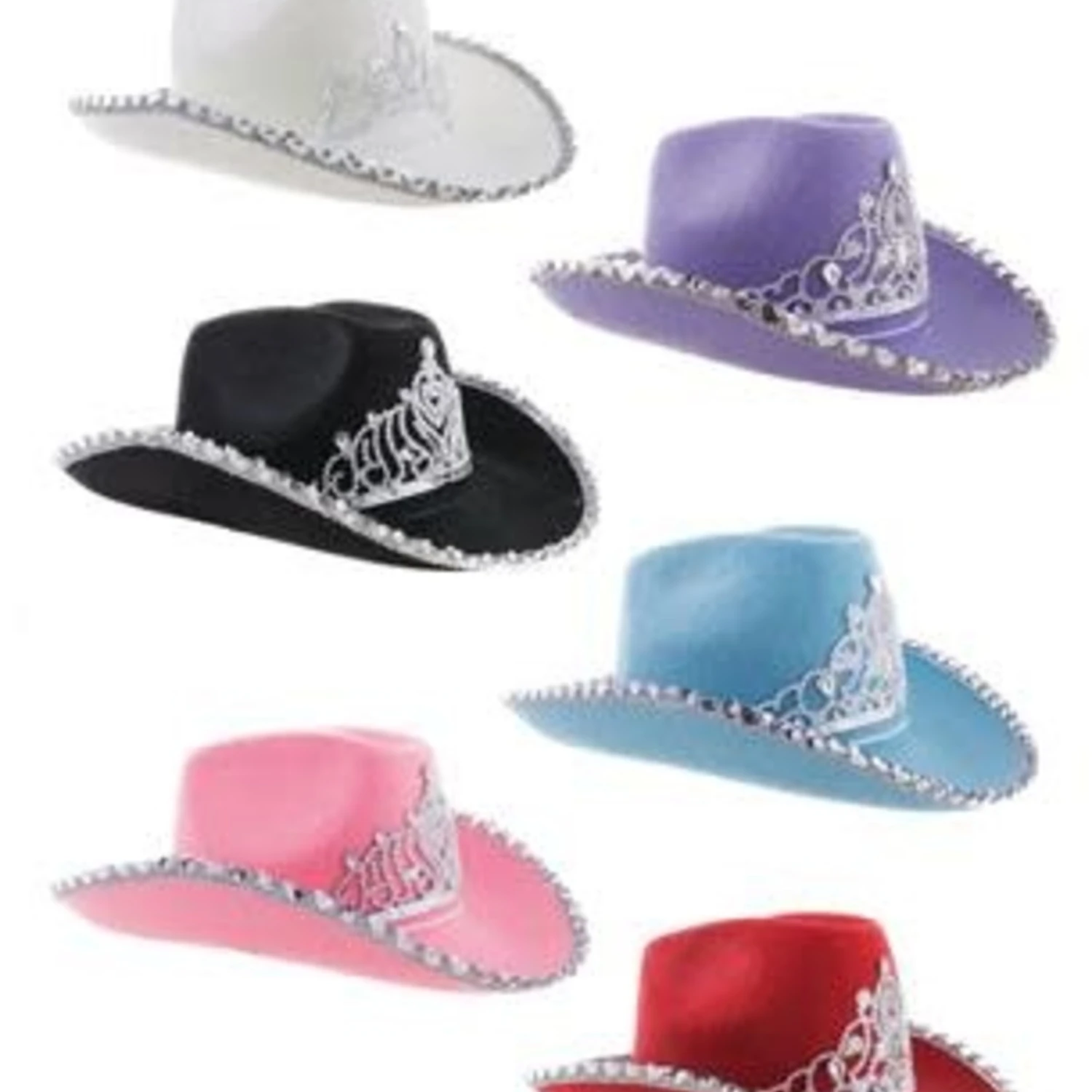 Cowboyhoed Met Kroon - Diverse Kleuren 1 Cowboyhoed Met Kroon - Diverse Kleuren