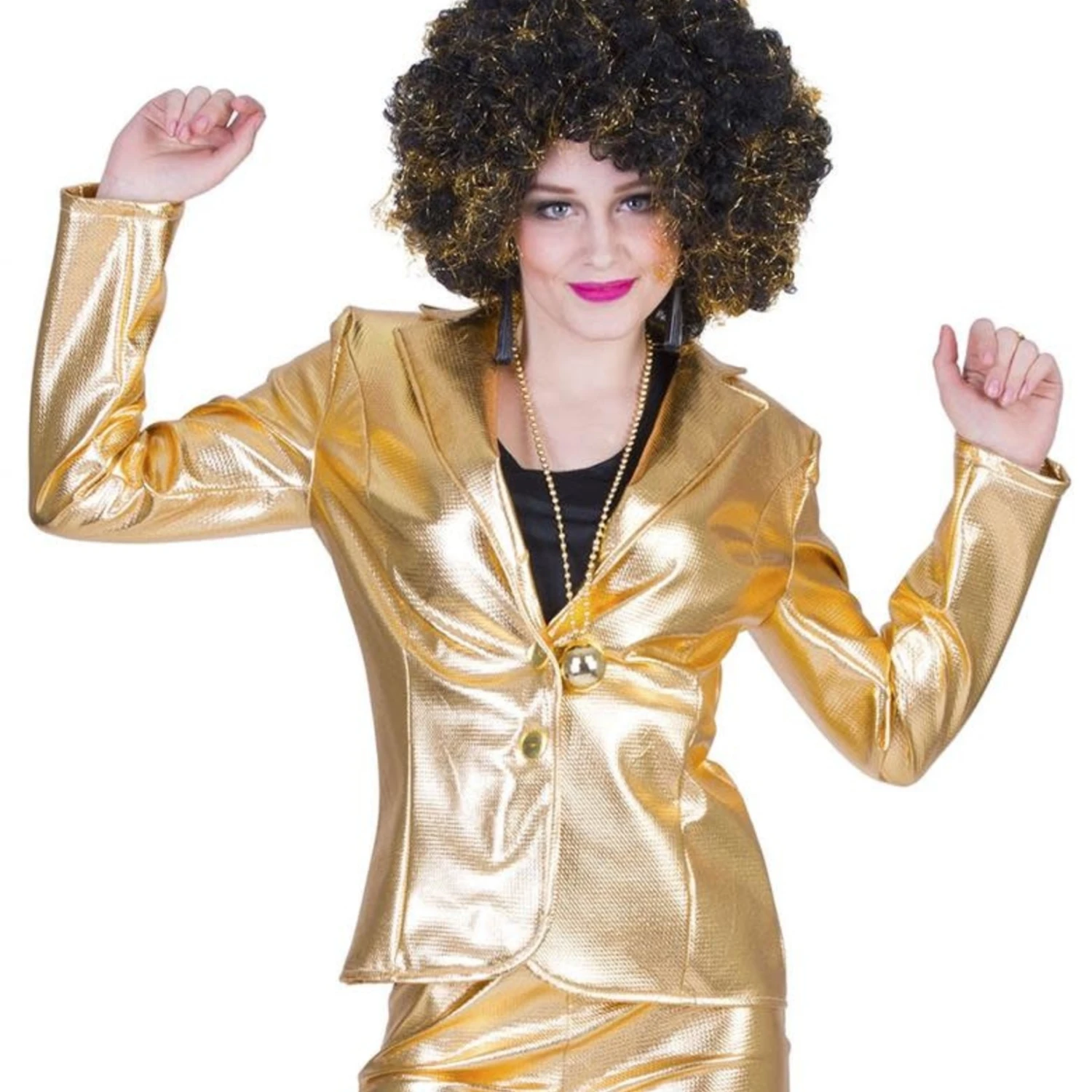Disco Fever Jacket Goud Dames 1 Disco Fever Jacket Goud Dames