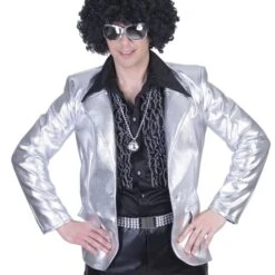 Disco Fever Jacket Zilver Heren