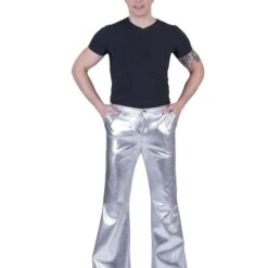 Disco Fever Pants Zilver Heren
