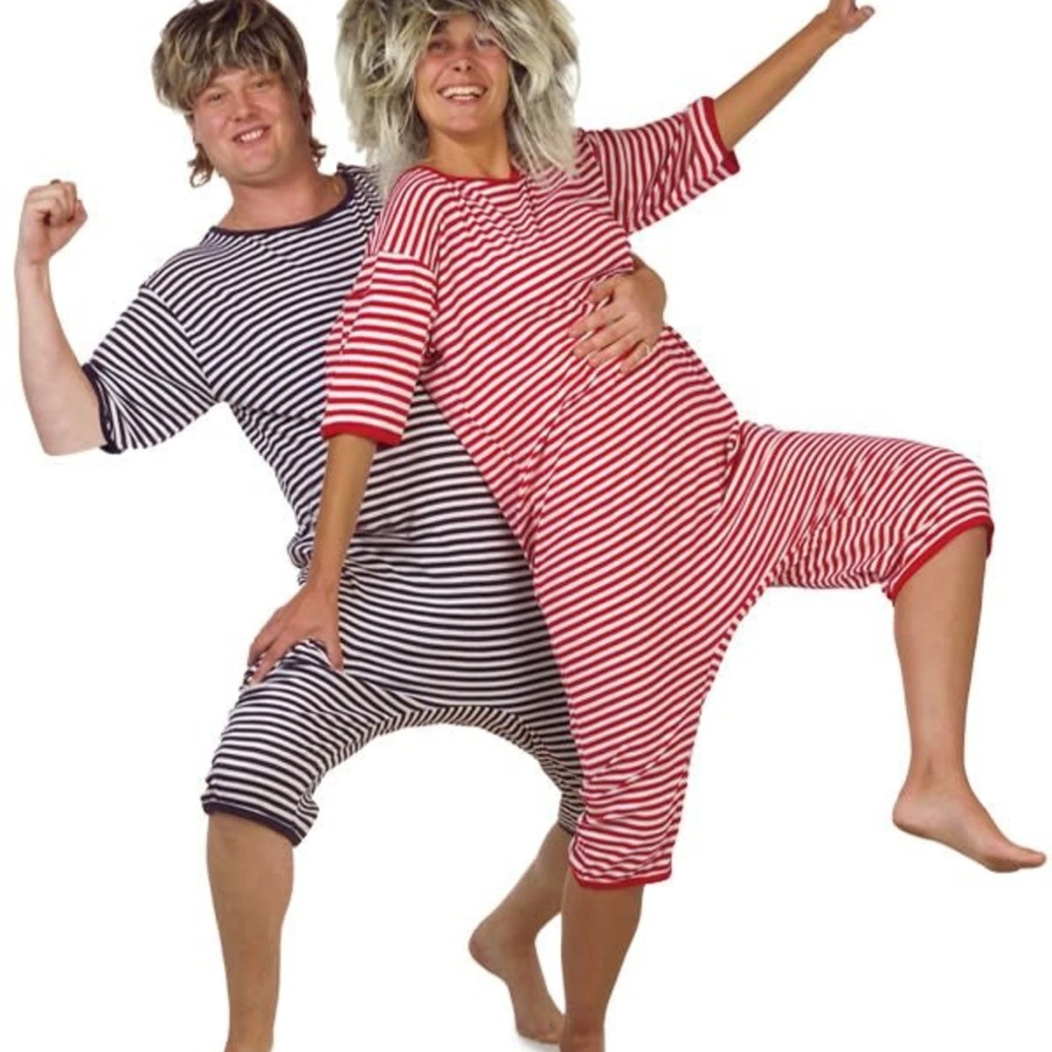 Dorus Badpak Blauw/Wit Korte Mouw Unisex 2 Dorus Badpak Blauw/Wit Korte Mouw Unisex - Afbeelding 2