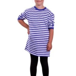 Dorustrui Blauw/Wit Lange Mouw Unisex Kinderen
