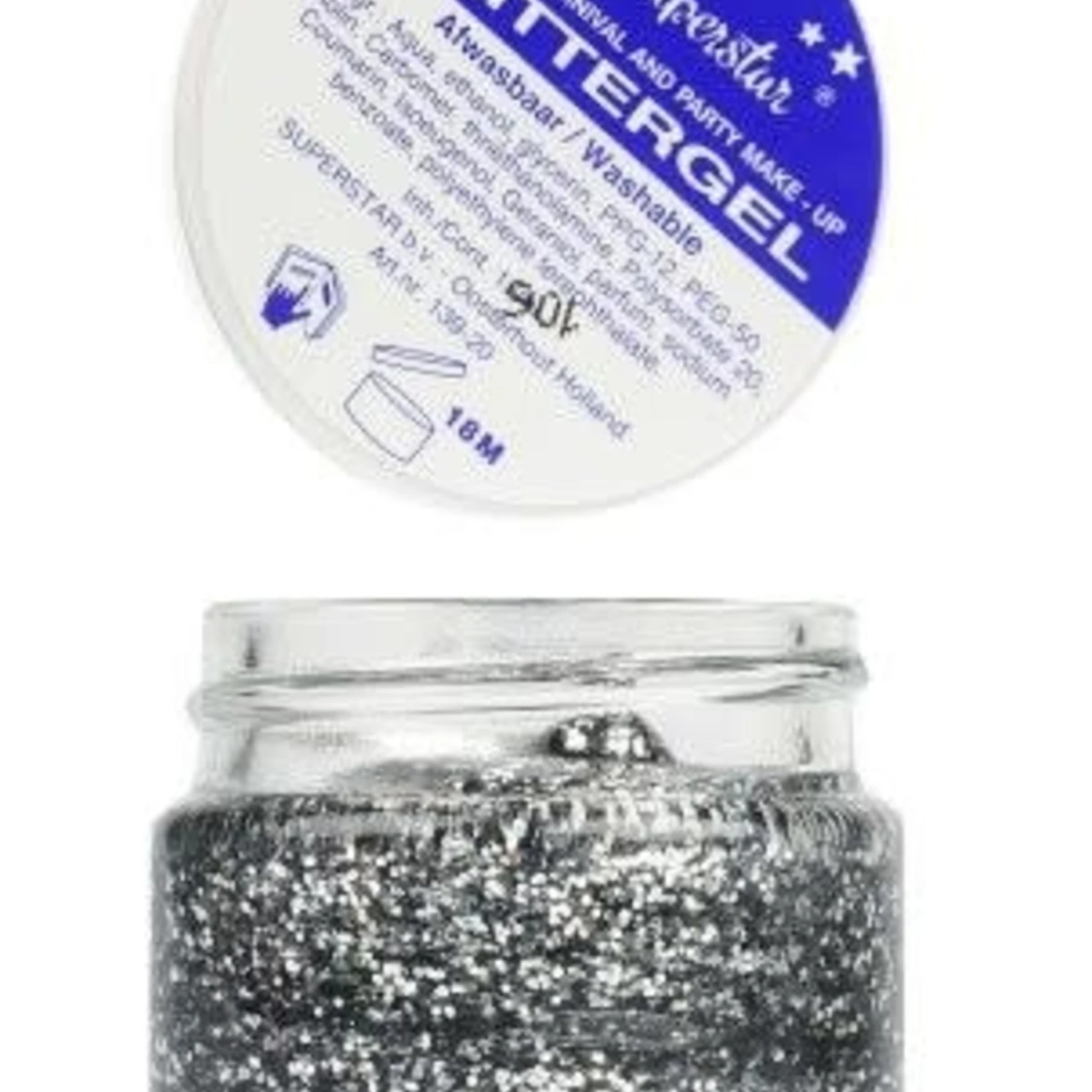 Gel Superstar Glitter (huid&haar) 1 Gel Superstar Glitter (huid&haar)