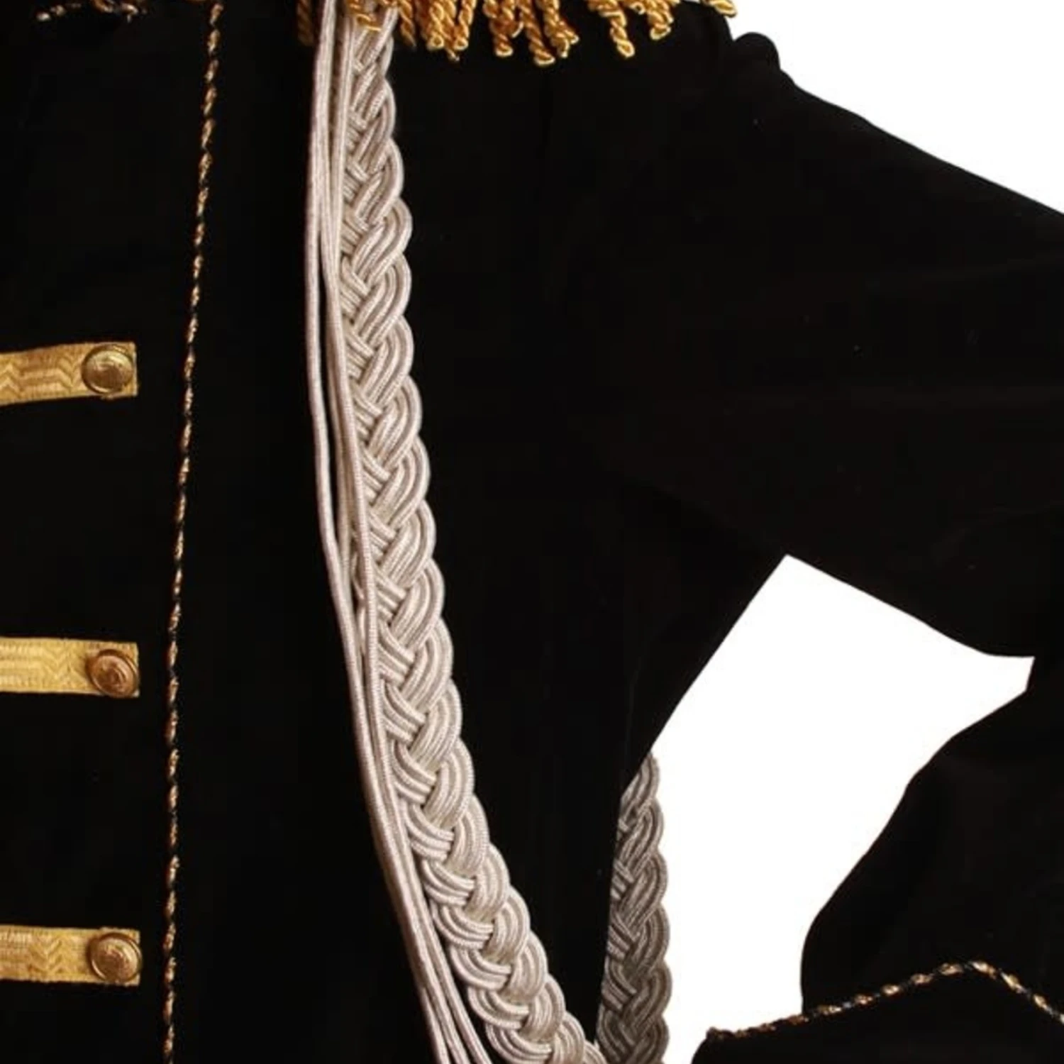 Gevlochten Erekoord Zilver 1 Meter, 30 Mm. 1 Gevlochten Erekoord Zilver 1 Meter, 30 Mm.