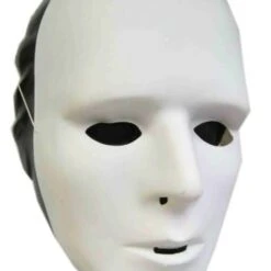 Grimeermasker Wit Plastic