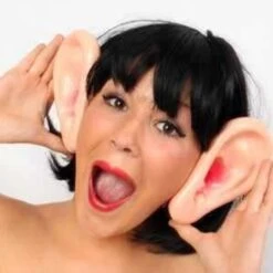 Grote Oren Plastic Per Paar