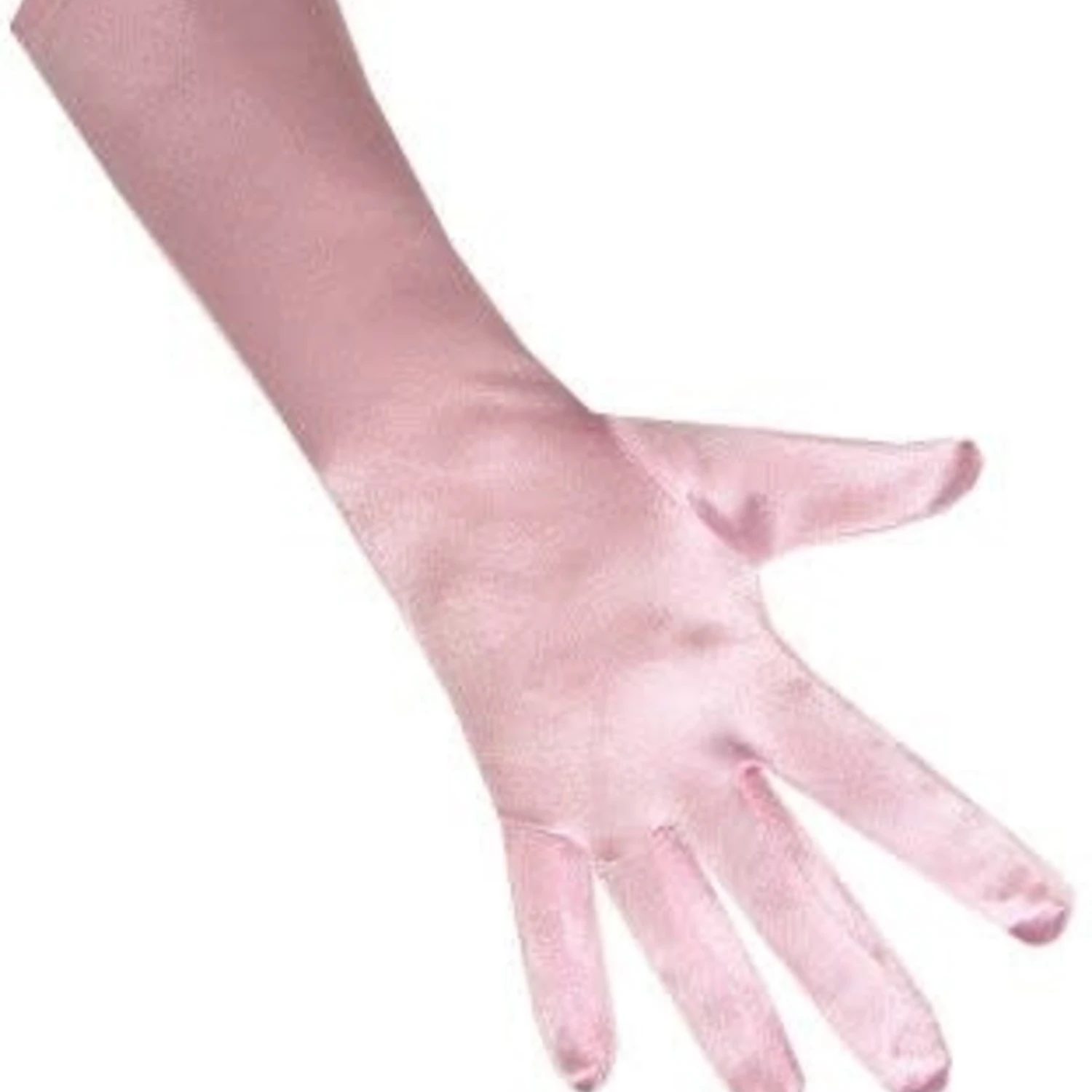 Handschoenen Satijn 35 Cm. 2 Handschoenen Satijn 35 Cm. - Afbeelding 2