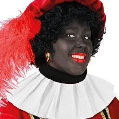 Kraag Crêpe-Papier Wit 3-laags / Piet