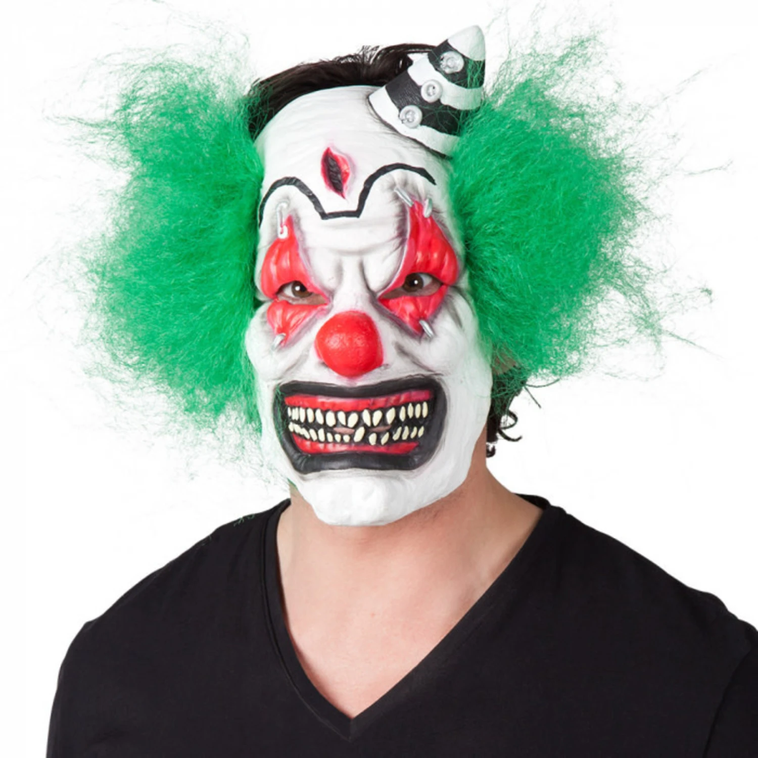 Latex Gezichtsmasker Horror Clown 1 Latex Gezichtsmasker Horror Clown