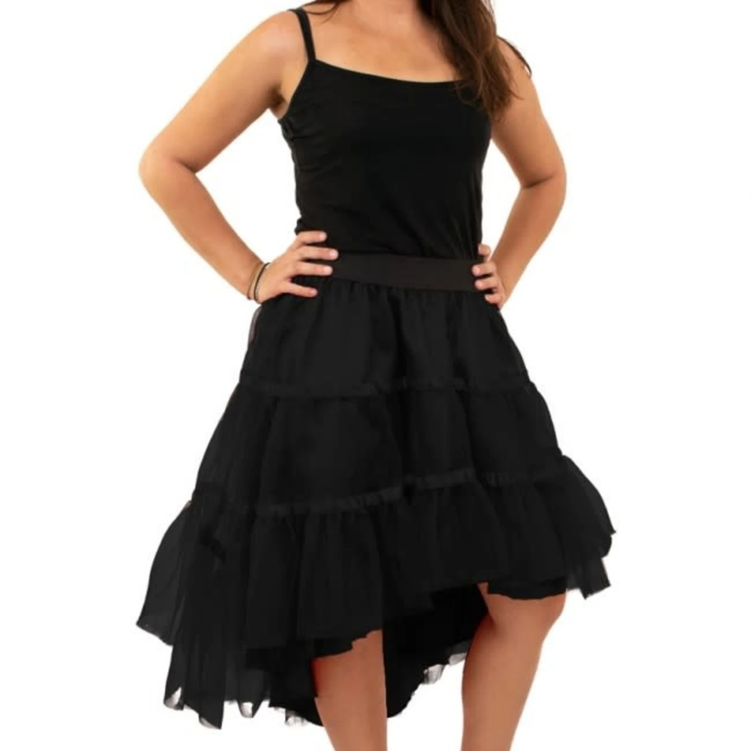 Petticoat Schuin Aflopend Dames 2 Petticoat Schuin Aflopend Dames - Afbeelding 2