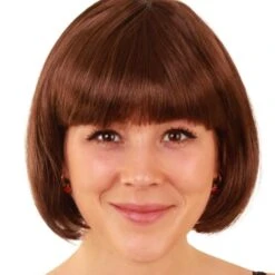 Pruik Sensation Bobline Bruin