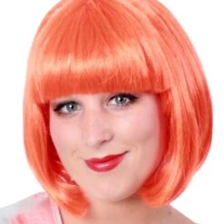 Pruik Sensation Bobline Oranje