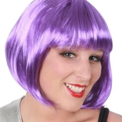 Pruik Sensation Bobline Paars