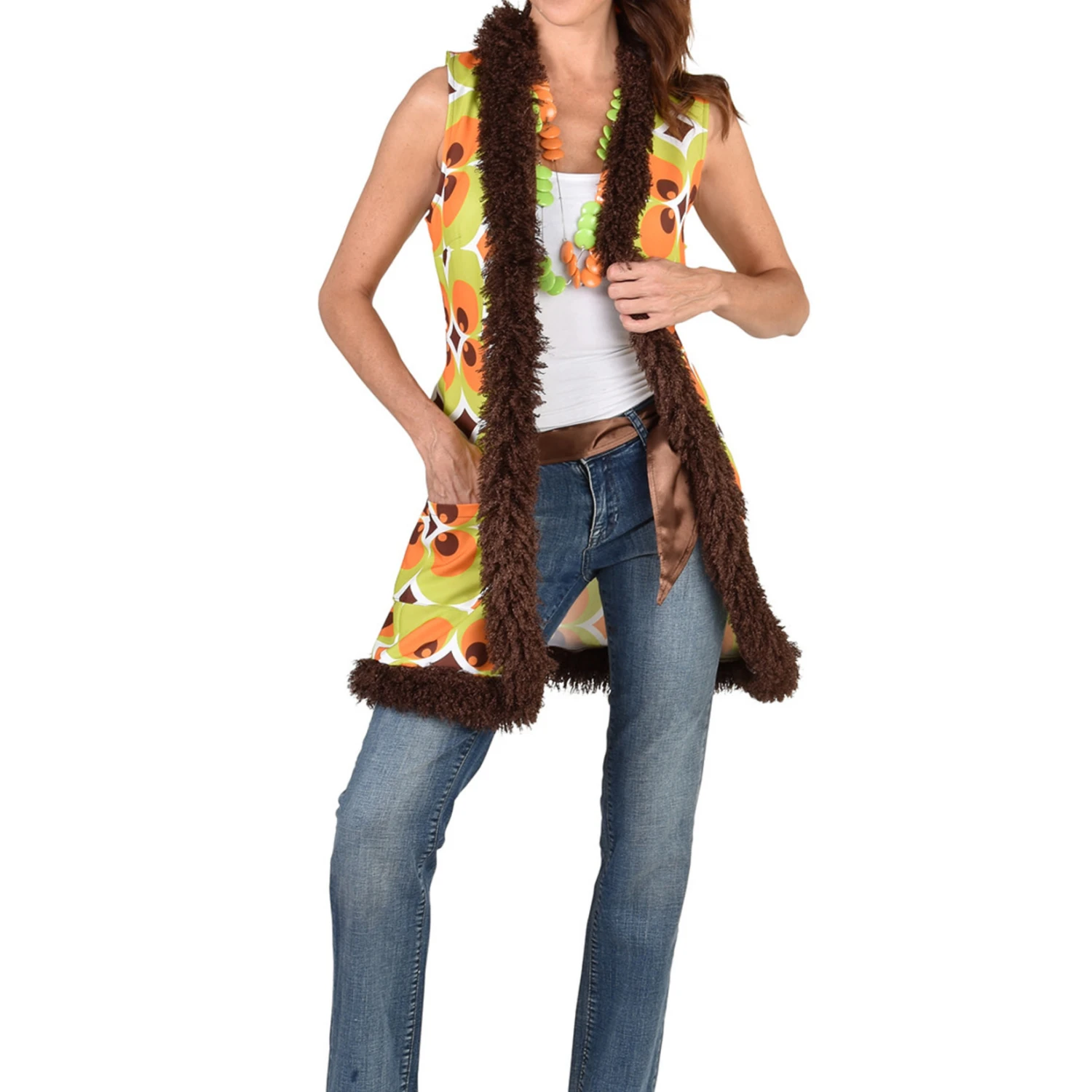 Vest Circle Brown 1 Vest Circle Brown