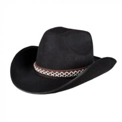 Cowboy Kinder Hoed Zwart