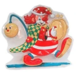 Wanddeco Clown Met Deksels - 50 X 60 Cm